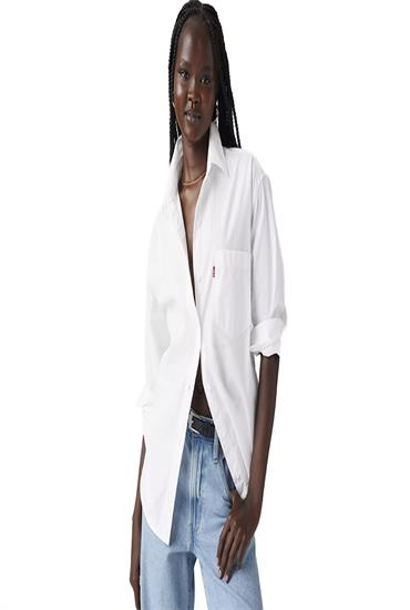 Woven shirts-BRIGHT WHITE-WOMEN